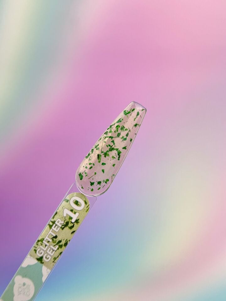 You Are Cute. Glitter Gel #10, 5 ml, Прозорий гель з сухоцвітами #3