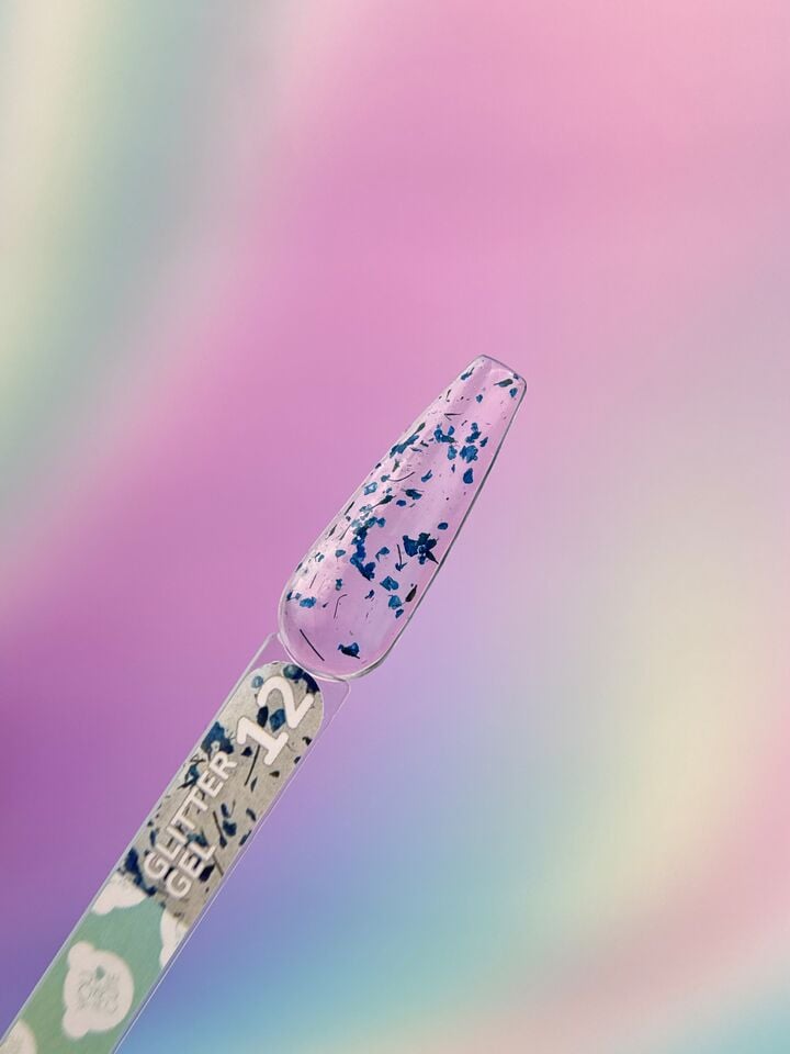 You Are Cute. Glitter Gel #12, 5 ml, Gel trasparente con fiori secchi #3