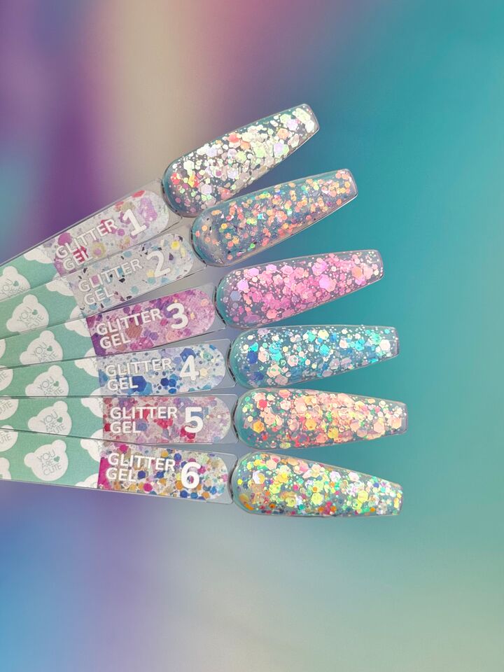 You Are Cute. Glitter Gel #04, 5 ml, Brillantina para uñas #4