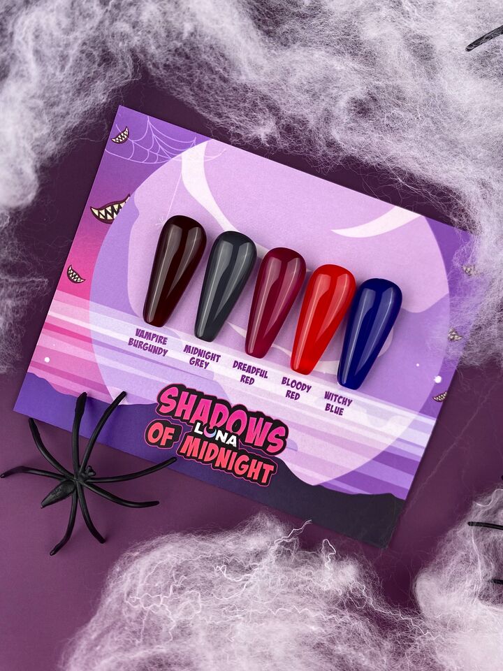 LUNAmoon. Halloween Collection, "Shadows of Midnight", Gel Polish, 5*8 ml #2