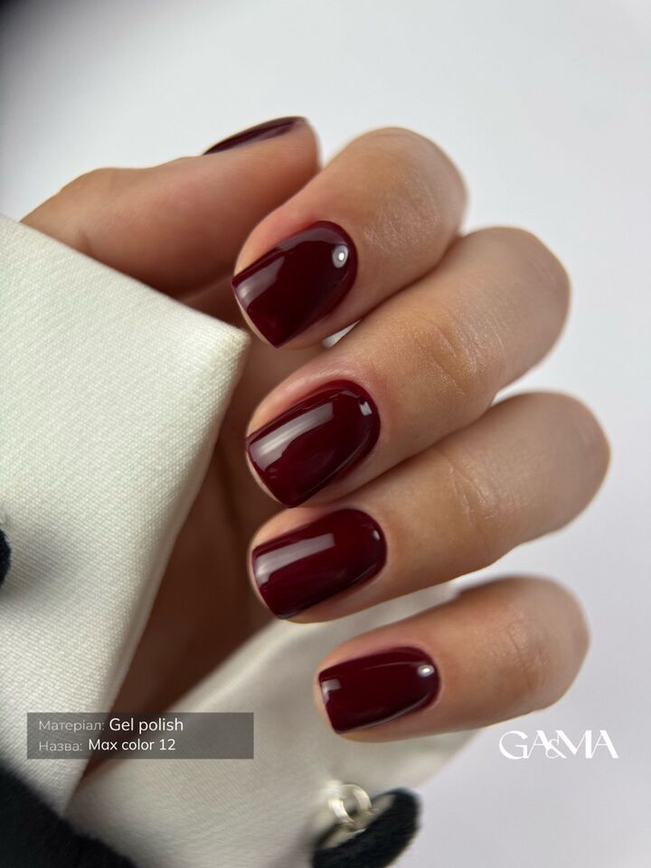 GÉMELY (ex GA&MA). Gel polish, Max Color #012 Black Ruby, 10 ml, гель-лак #3