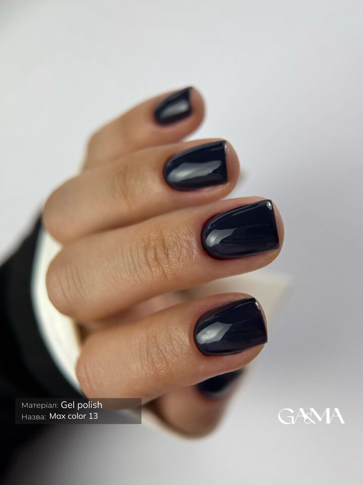GÉMELY (ex GA&MA). Gel polish, Max Color #013 Black Blue, 10 ml, гель-лак #2