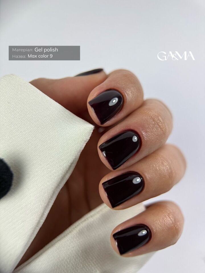 GÉMELY (ex GA&MA). Gel polish, Max Color #009 Black Cherry, 10 ml, гель-лак #3