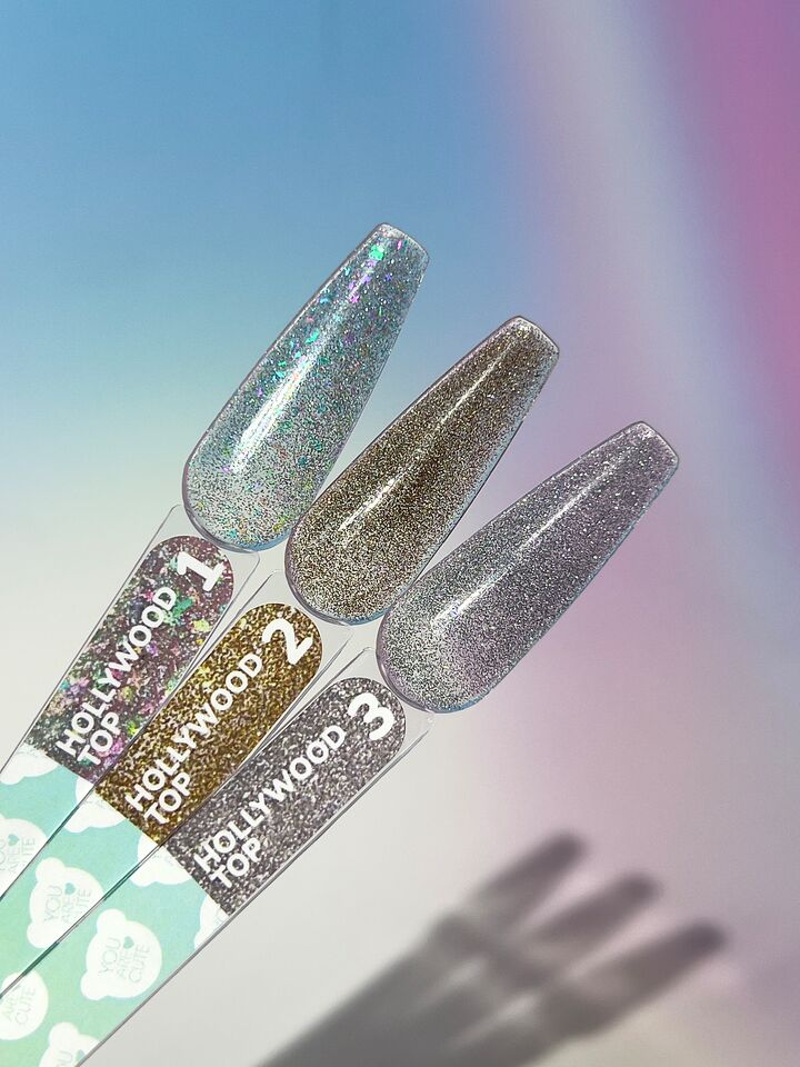 You Are Cute. Hollywood Top Coat, #2, 5 ml, Top coat réfléchissant la lumière #4