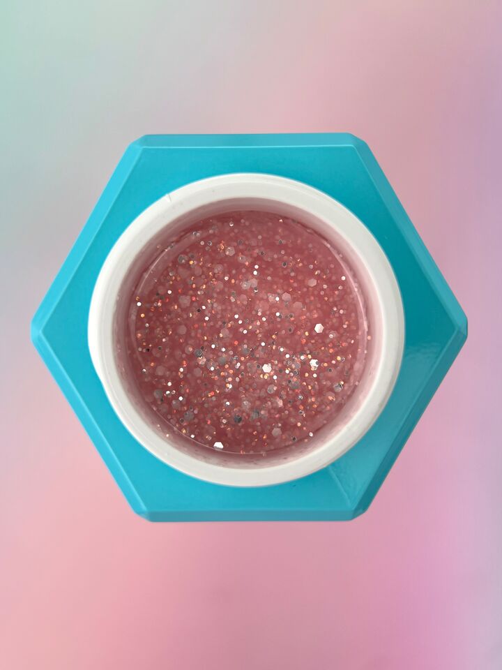 You Are Cute. Builder Gel #35, 15 ml, гель для нарощування з блискучими частинками #2
