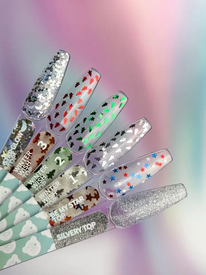 You Are Cute. Winter Wish Top Coat, #2, 5 ml. Top coat transparent avec des sapins #4