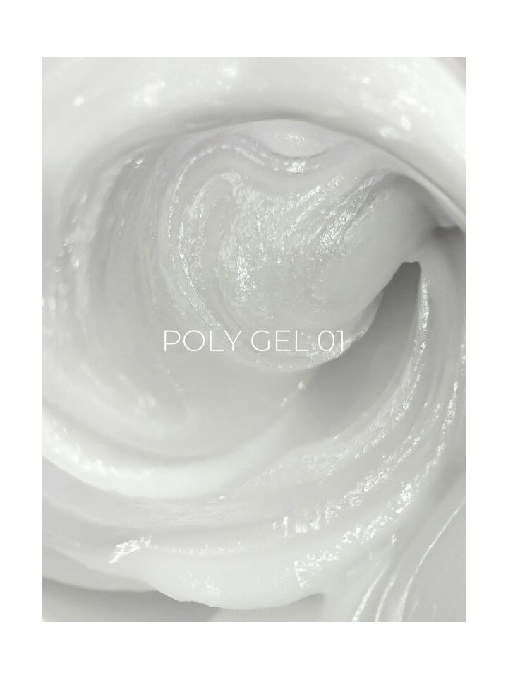 EDLEN. Polygel #01, Clear, 30 ml, полігель, прозорий #3