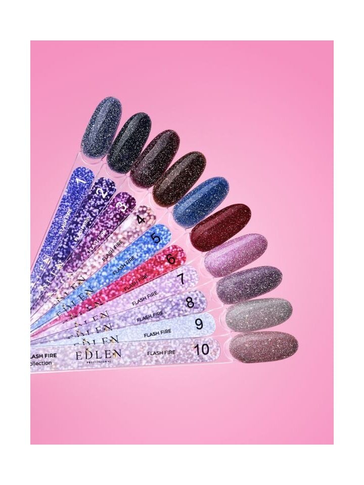 EDLEN Gel Polish Flash Fire №09, 9 ml, світловідбиваючий гель-лак #3