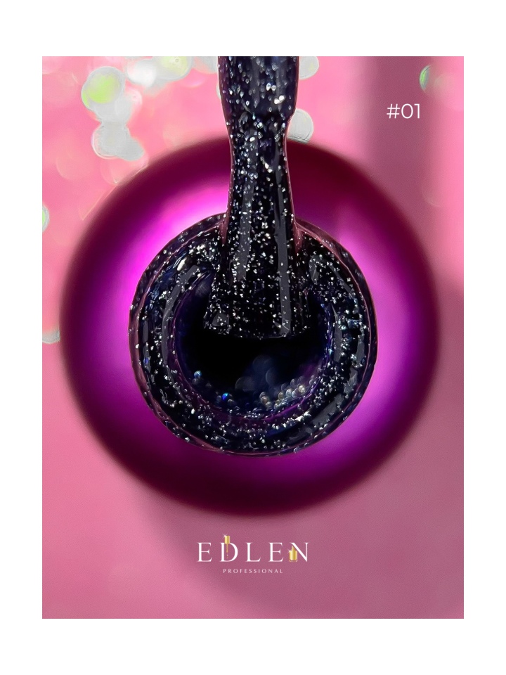 EDLEN Gel Polish Flash Fire №01, 9 ml, світловідбиваючий гель-лак #2