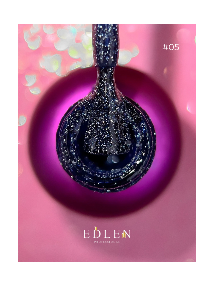 EDLEN Gel Polish Flash Fire №05, 9 ml, світловідбиваючий гель-лак #2
