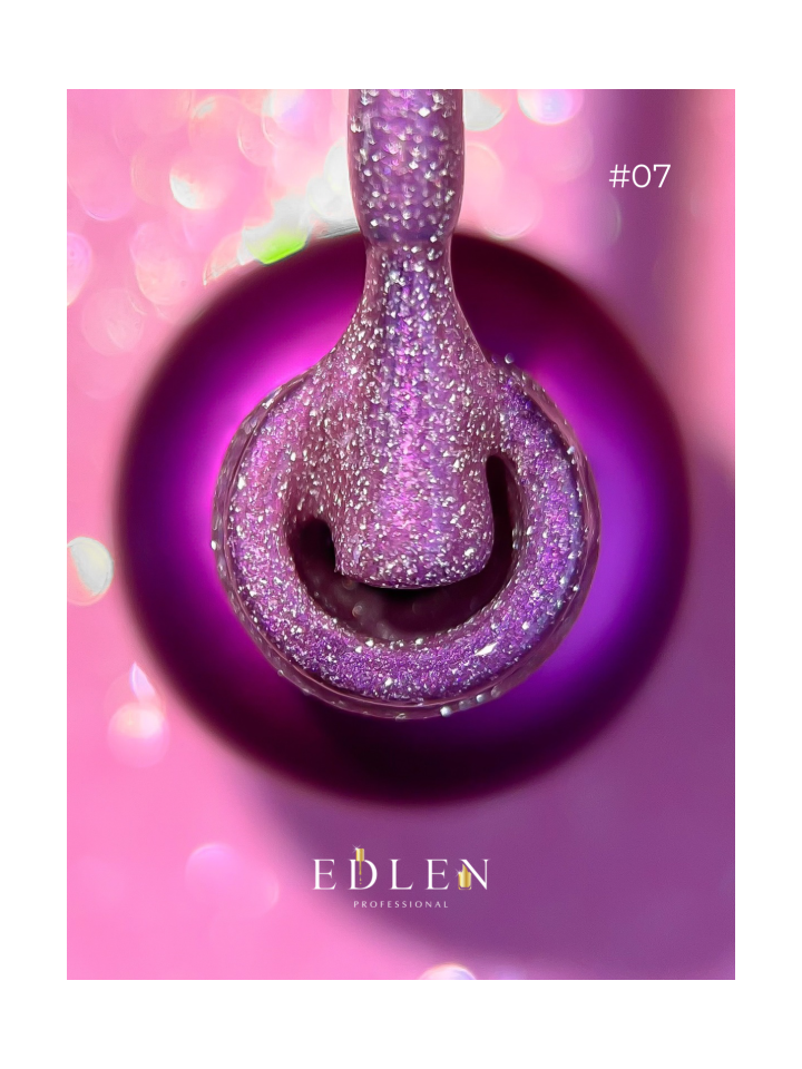EDLEN Gel Polish Flash Fire №07, 9 ml, світловідбиваючий гель-лак #3
