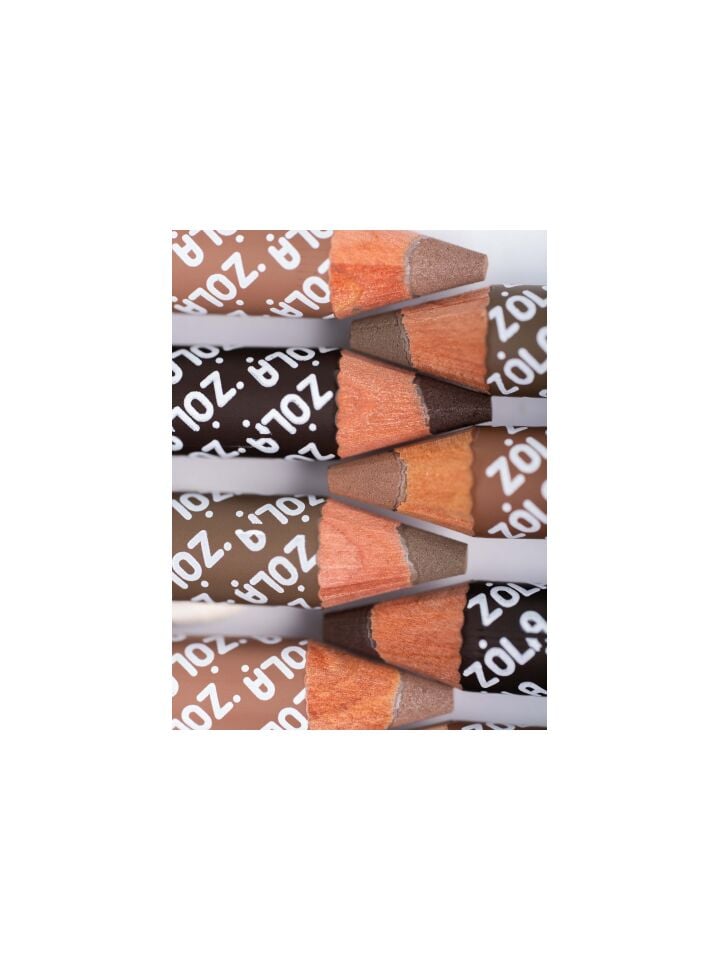 ZOLA. Powder Brow Pencil, Taupe Brown. Пудровий олівець для брів, холодний русо-коричневий #2