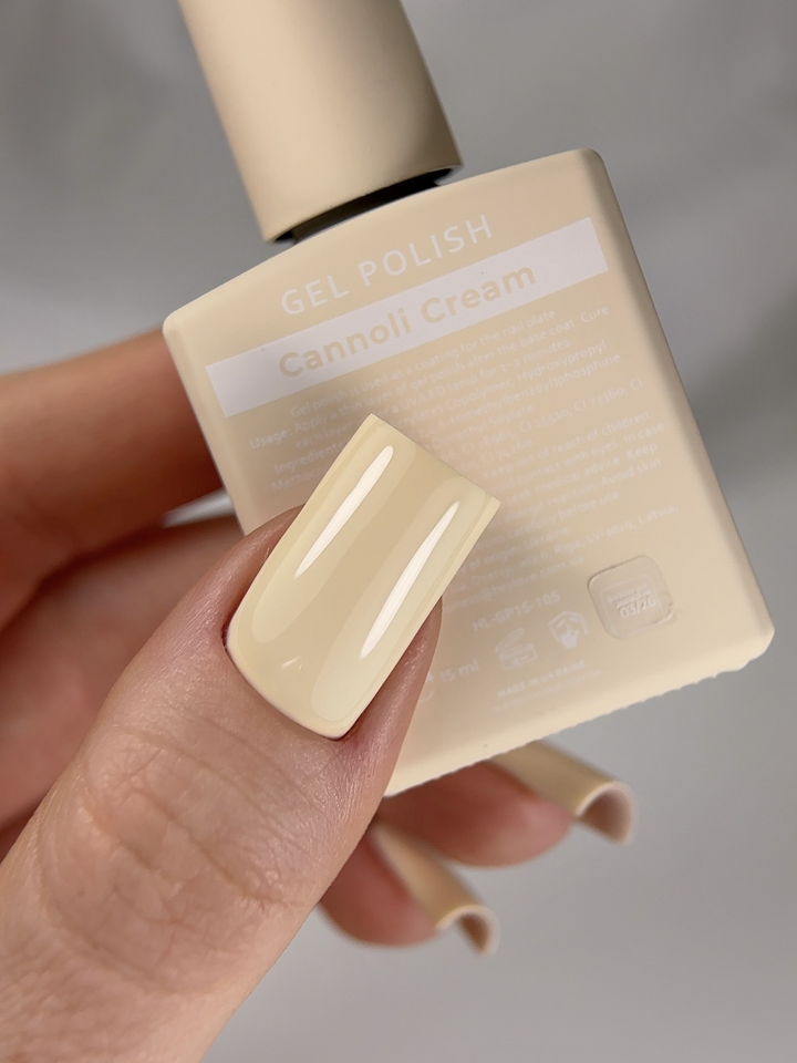 HEYLOVE. Gel Polish, CANNOLI CREAM, 15 ml, гель-лак, теплий кремовий нюд #2