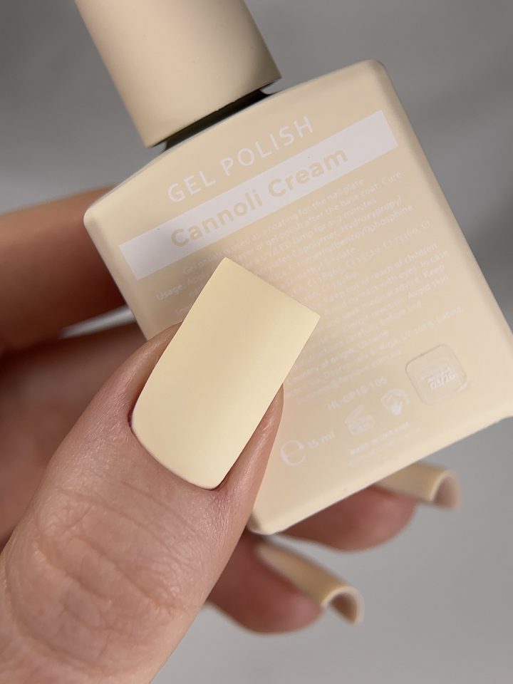 HEYLOVE. Gel Polish, CANNOLI CREAM, 15 ml, гель-лак, теплий кремовий нюд #3