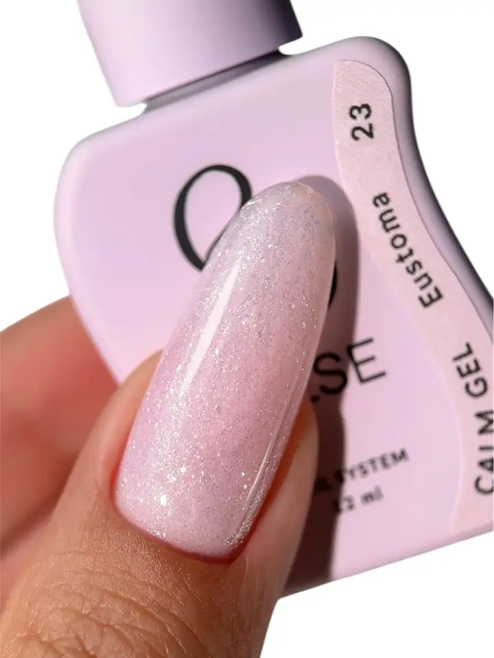 ELSE. Calm gel, #23, Eustoma, 12 ml. Рідкий гель для зміцнення, з шимером #2