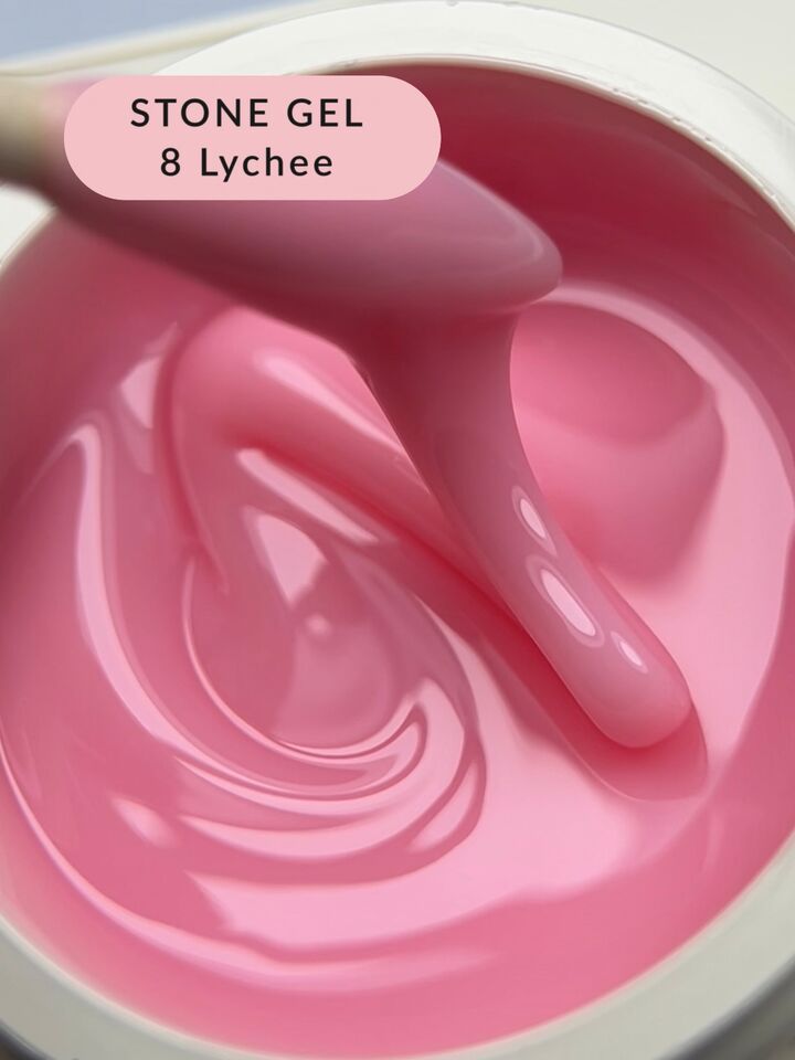ELSE. Stone gel, #08, Lychee, 30 ml. Твердий гель для нарощування #2