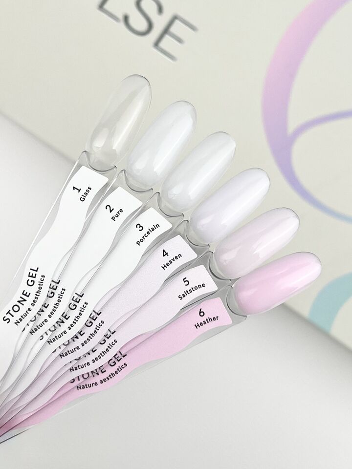 ELSE. Stone gel, #01, Glass, 30 ml. Твердий гель для нарощування, прозорий #3