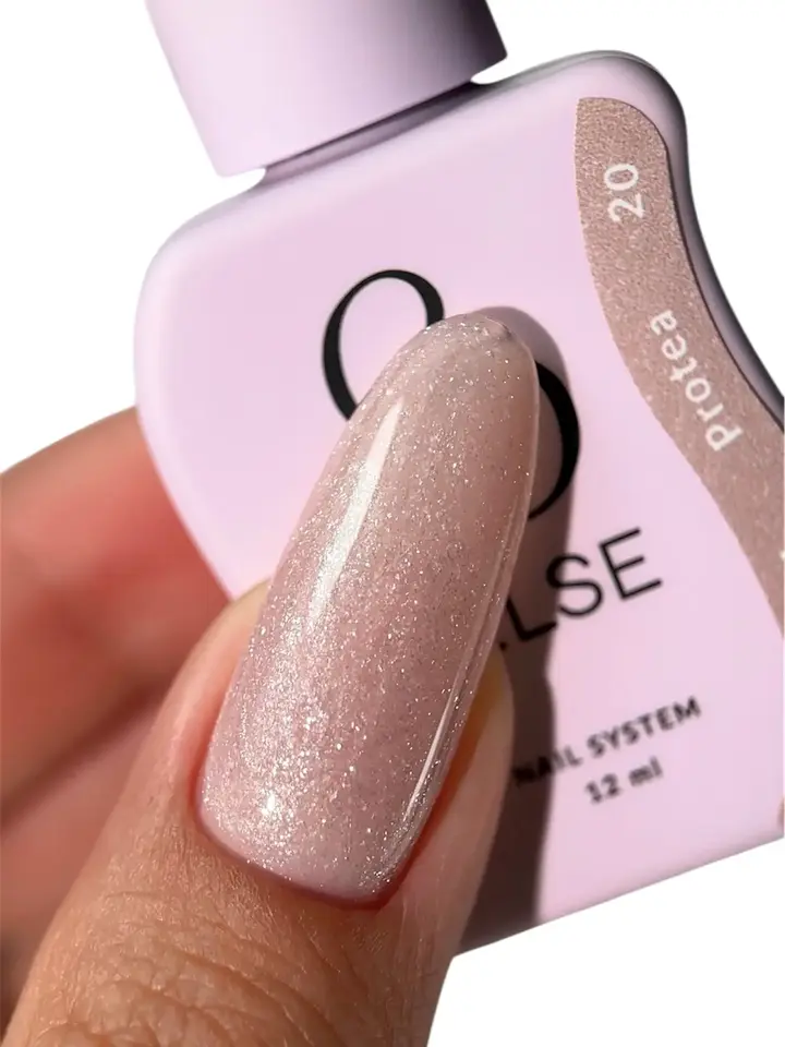 ELSE. Calm gel, #20, Protea, 12 ml. Рідкий гель для зміцнення, з шимером #2