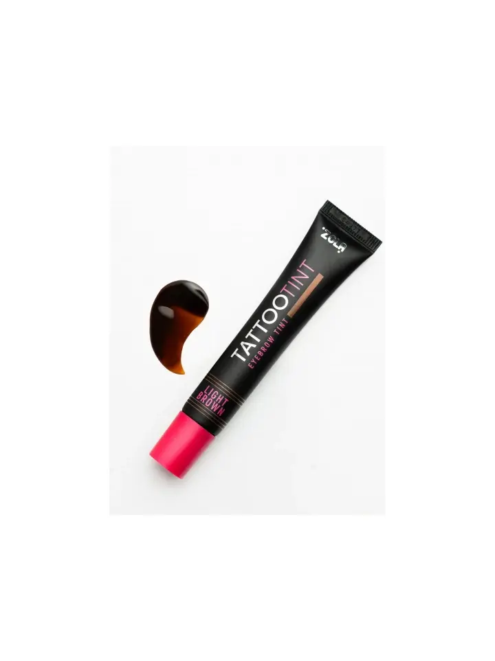 ZOLA. Eyebrows Lashes TATTOO TINT, Light Brown, 15 ml. Фарба для брів та вій, світло-коричневий #2