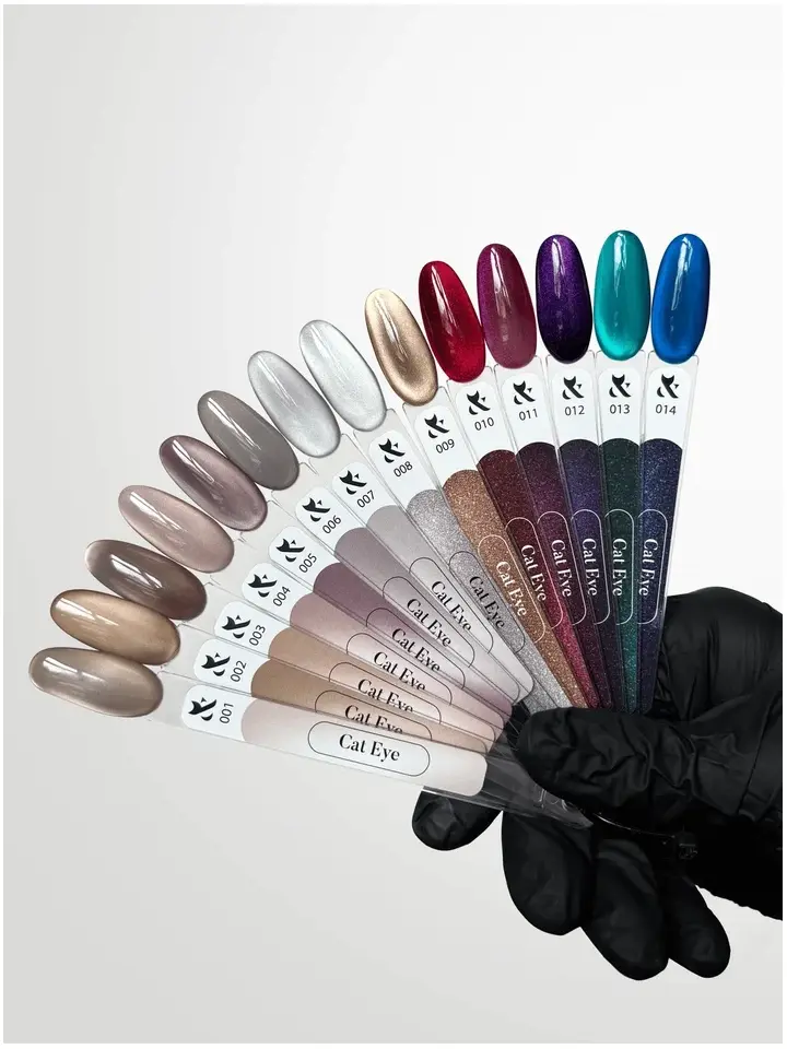 F.O.X. Gel polish, Cat Eye, #008, 7 ml. Гель-лак сатинове "Котяче око" #3