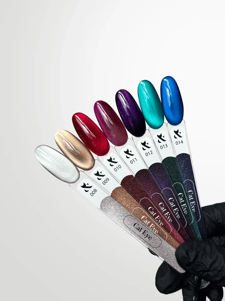 F.O.X. Gel polish, Cat Eye, #009, 7 ml. Гель-лак сатинове "Котяче око" #2