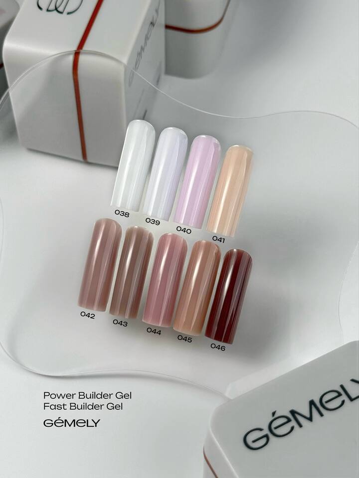GÉMELY (ex GA&MA). Power builder gel #040, 15 ml, твердий гель — Ga&Ma, NAILSMADE