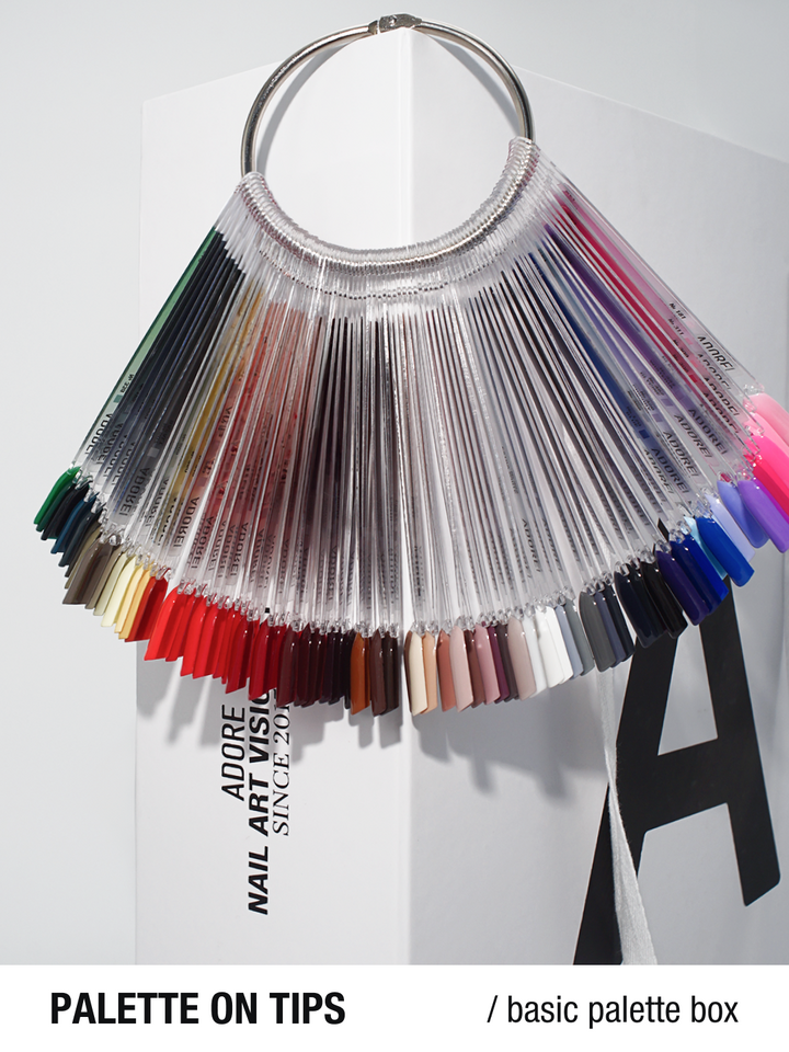 ADORE. Basic Palette Gel Polish Box, 80 pcs. Бокс ADORE з базовою колекцією гель-лаків, 80 штук — Adore Professional, NAILSMADE