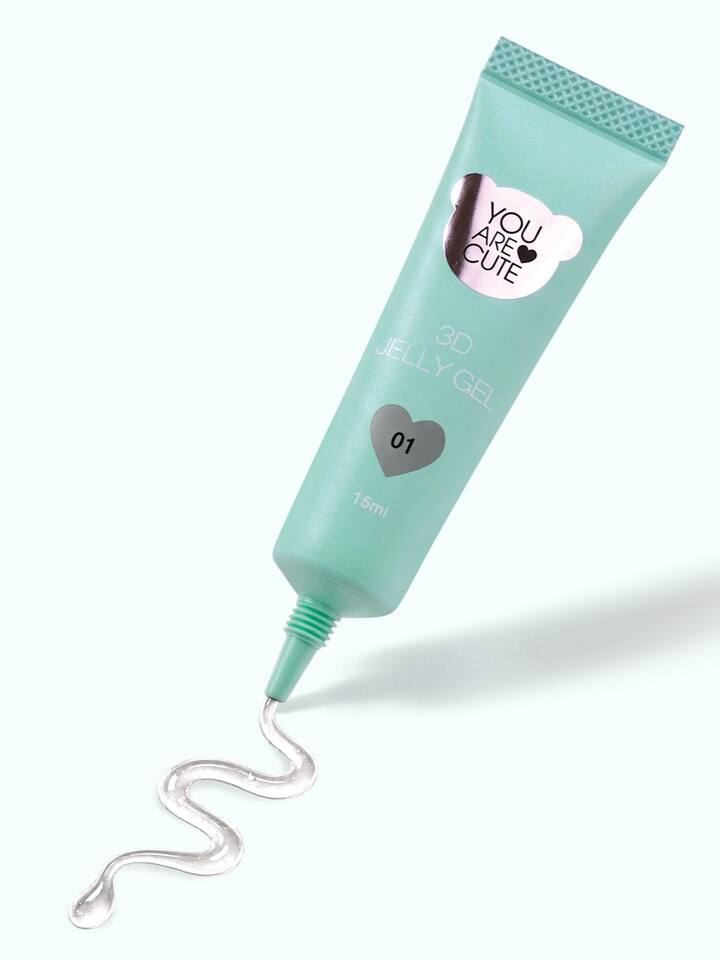 You Are Cute. 3D Jelly Gel #01, 15 ml. Гель для об'ємних дизайнів, прозорий — You Are Cute, NAILSMADE