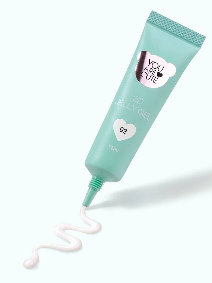 You Are Cute. 3D Jelly Gel #02, 15 ml. Гель для об'ємних дизайнів, білий — You Are Cute, NAILSMADE