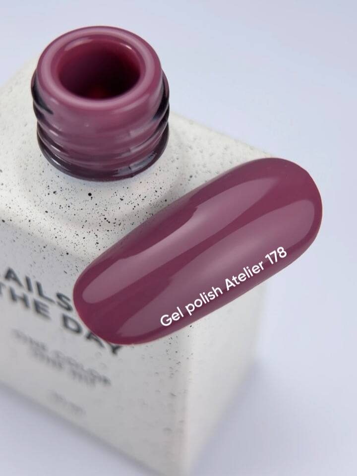 NOTD. Gel Polish Atelier #178, 10 ml, гель-лак темний пильно-рожевий — NAILS OF THE DAY (NOTD), NAILSMADE