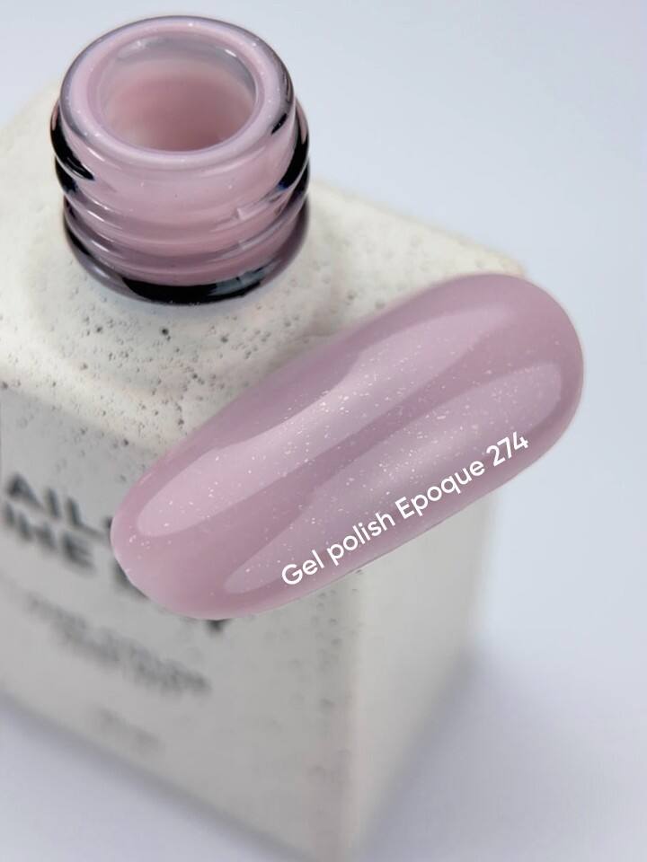 NOTD. Gel Polish Epoque #274, 10 ml, гель-лак пудрово-ліловий із шиммером — NAILS OF THE DAY (NOTD), NAILSMADE