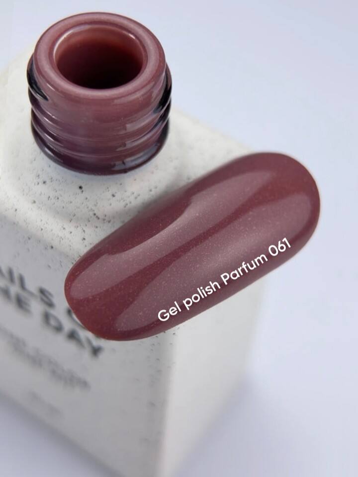 NOTD. Gel Polish Parfum #061, 10 ml, гель-лак темний пудровий із шиммером — NAILS OF THE DAY (NOTD), NAILSMADE