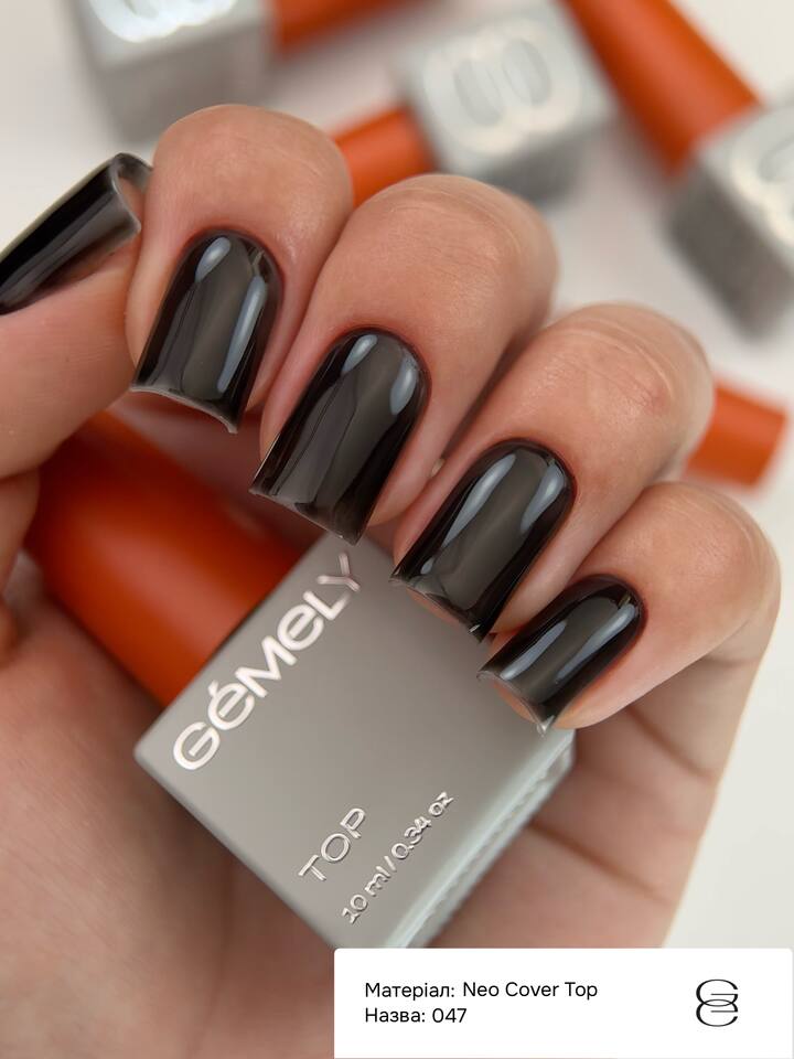 GÉMELY (ex GA&MA). Neo Cover Top #047, 10 ml, Камуфлюючий вітражний топ — GÉMELY (ex GA&MA), NAILSMADE