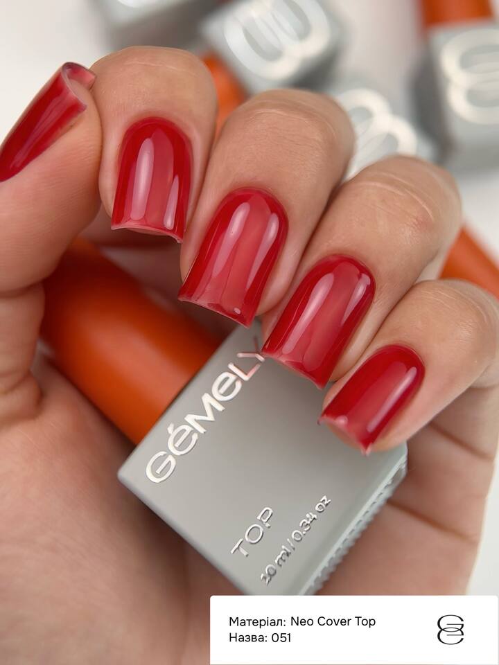 GÉMELY (ex GA&MA). Neo Cover Top #051, 10 ml, Камуфлюючий вітражний топ — GÉMELY (ex GA&MA), NAILSMADE