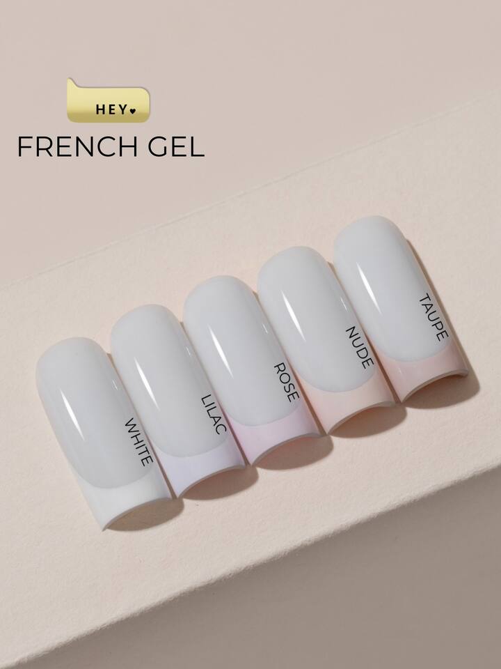 HEYLOVE. French gel, WHITE, 5 g, гель-фарба біла — HEYLOVE, NAILSMADE