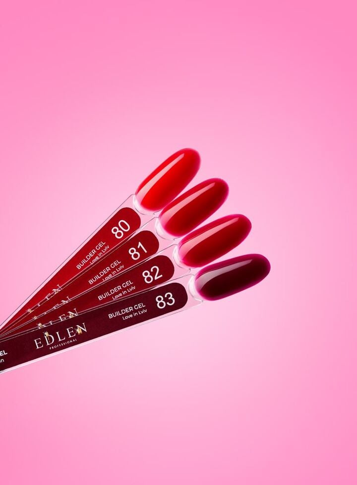 EDLEN. Builder gel, Love in Lviv #80, 15 ml. Гель для нарощування #3